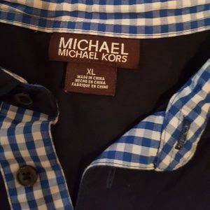 Mens Michael Kors XL Navy Blue  polo